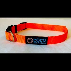 🆕Orange •Coco•Nylon Pet Collar